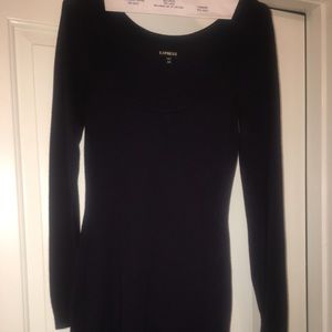 Express Sweater Dress Navy Blue